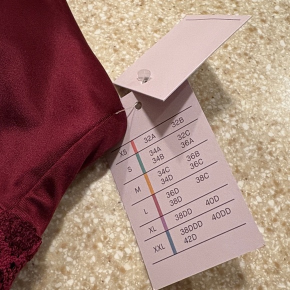 Satin and Lace Removable Pad Longline Bralette - Picture 8 of 8